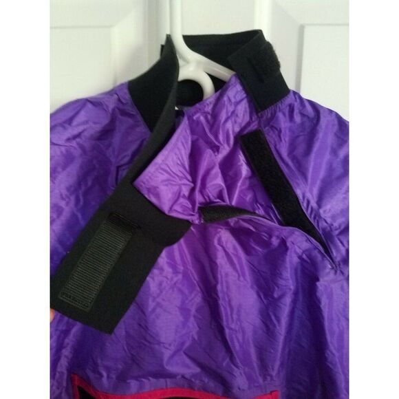 NEW Windbreaker Supplex Nylon Purple Anorak Jacket Womens M Hook and Loop Tags - Picture 6 of 9